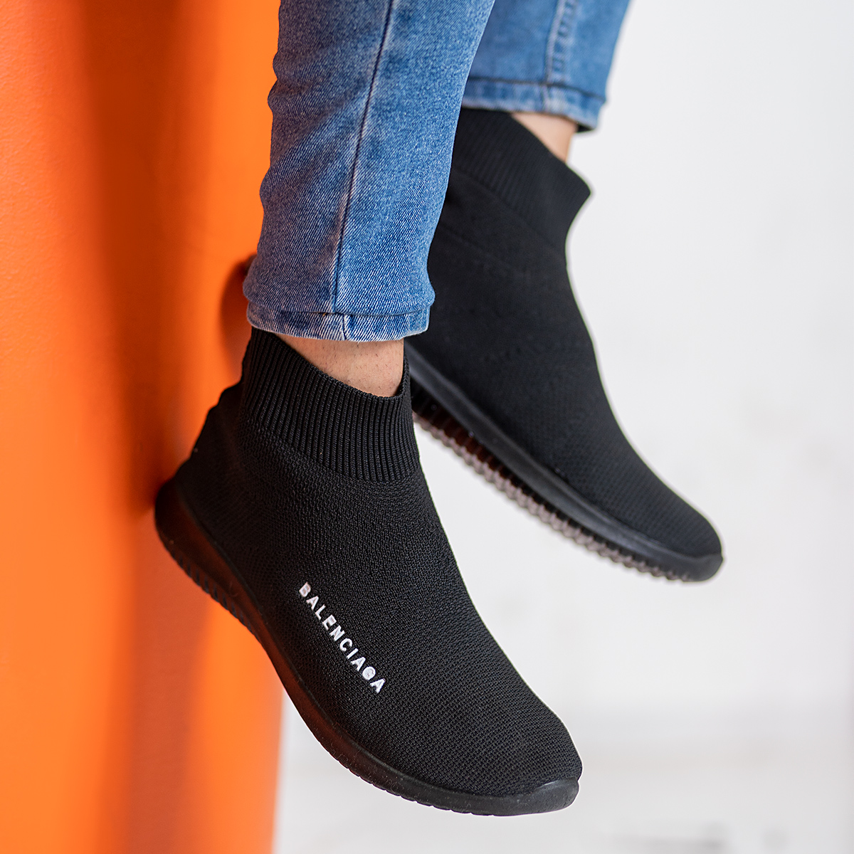 نیم بوت جورابی بالنسیاگا مشکی